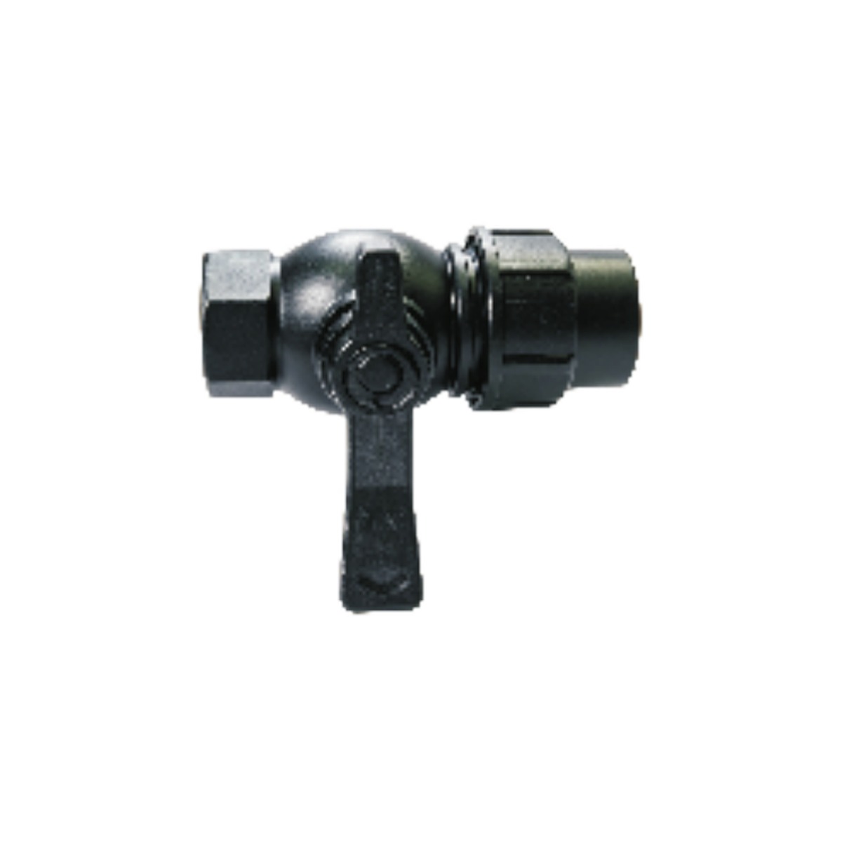 Black-Cap Female Threaded PE Ball Valve