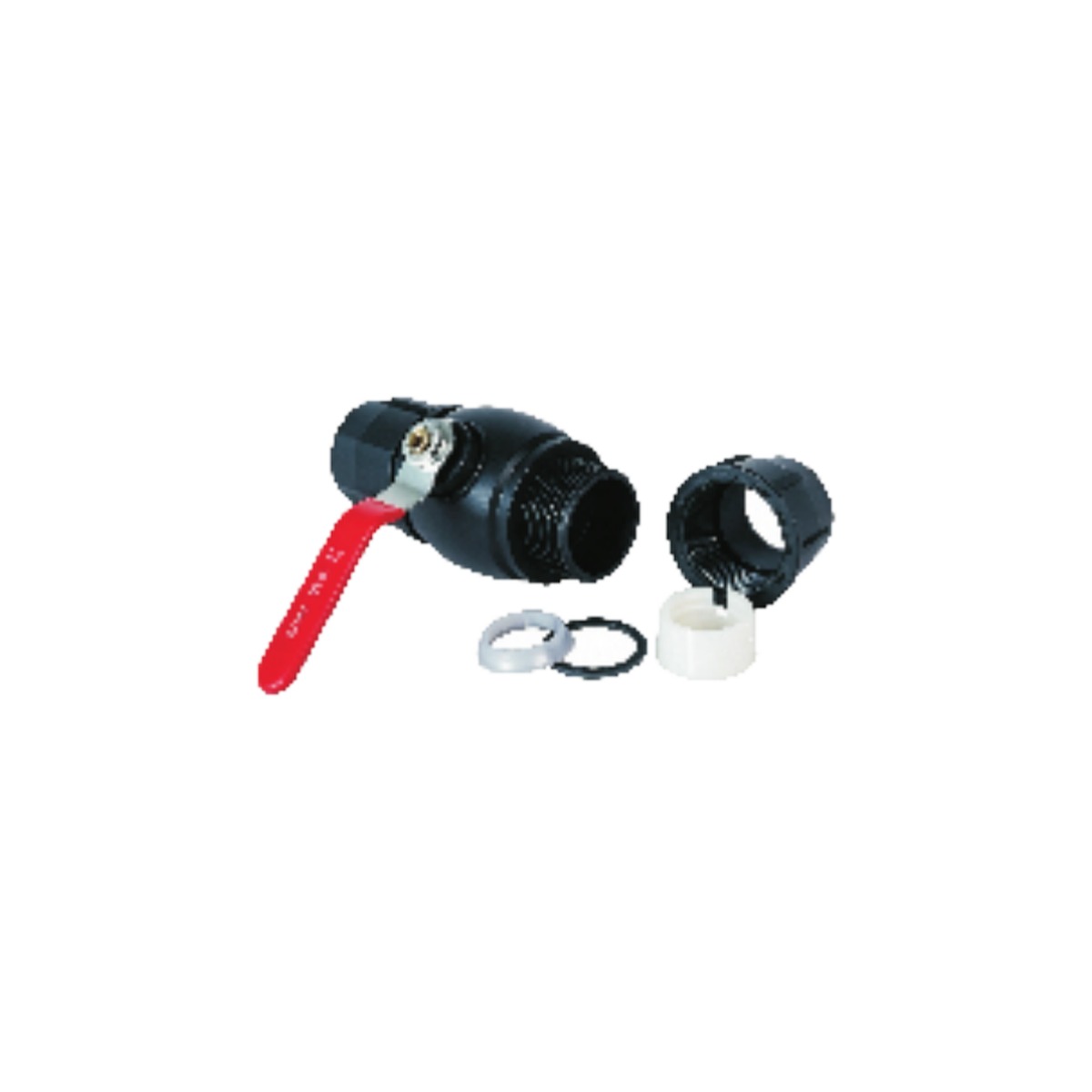 Black-Cap PE Ball Valve