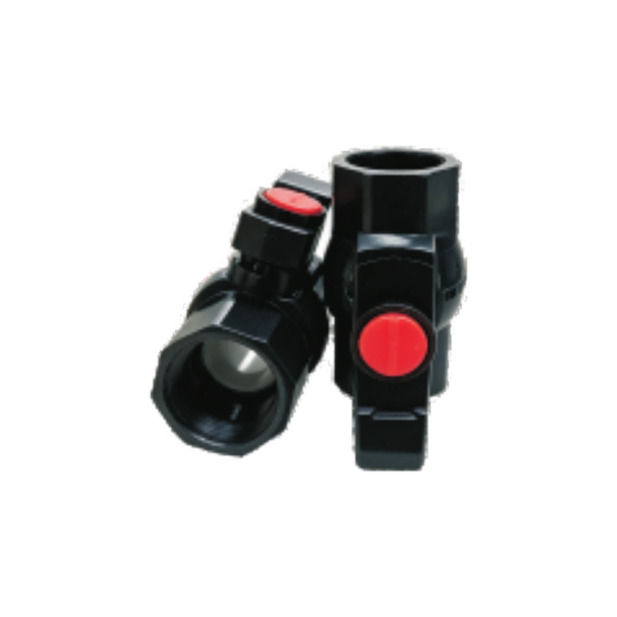 Black Octagonal PE Ball Valve