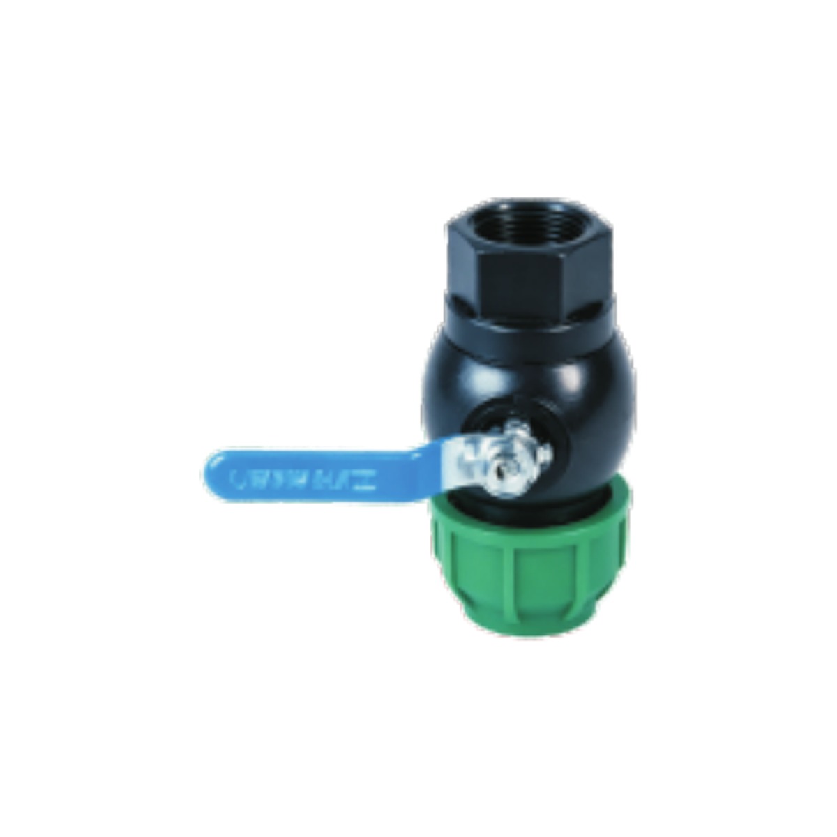 Green-Cap Female Threaded PE Ball Valve
