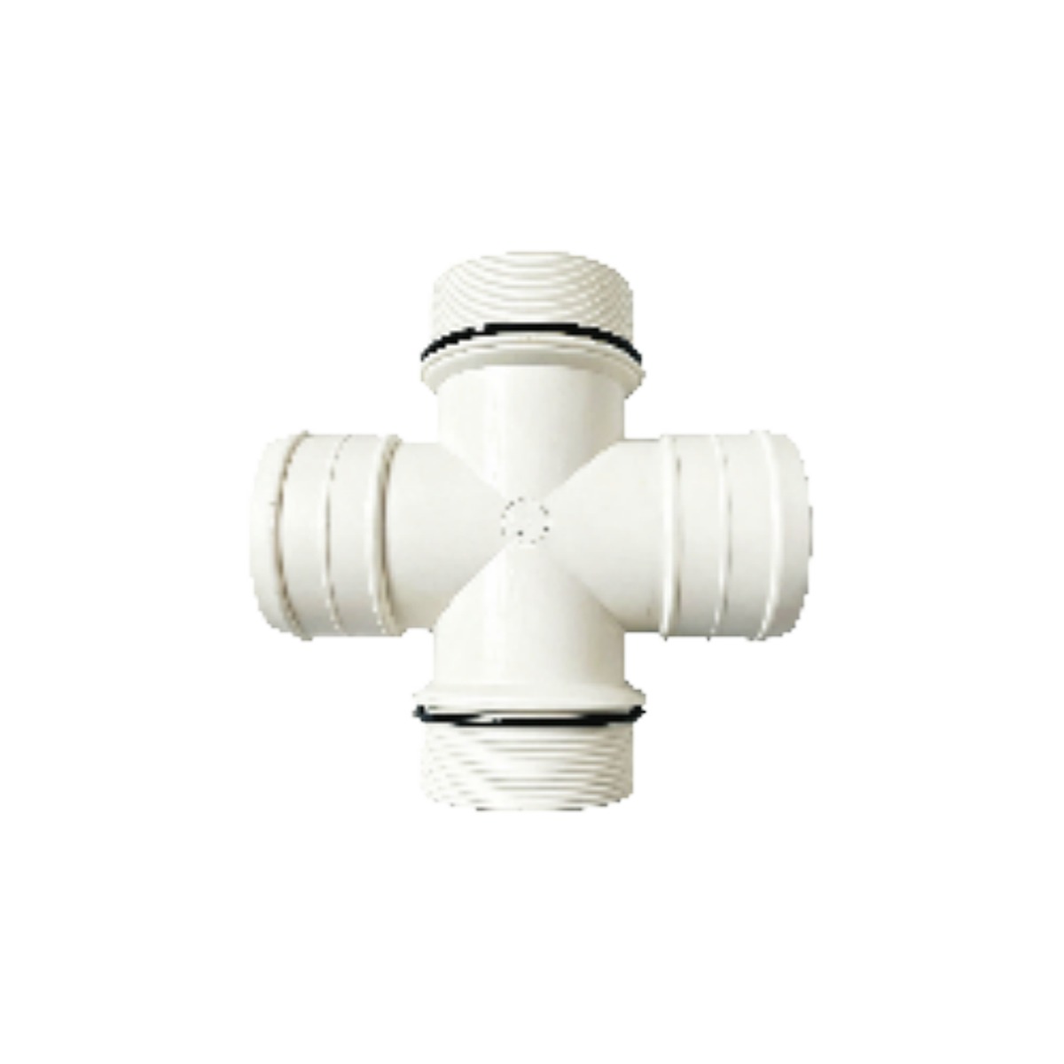 Layflat Hose Four-Way Connector (Two Outlets)