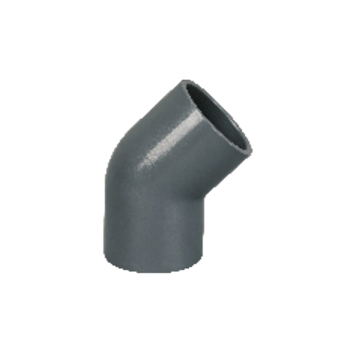 PVC-U 45° Elbow (Grey/White)