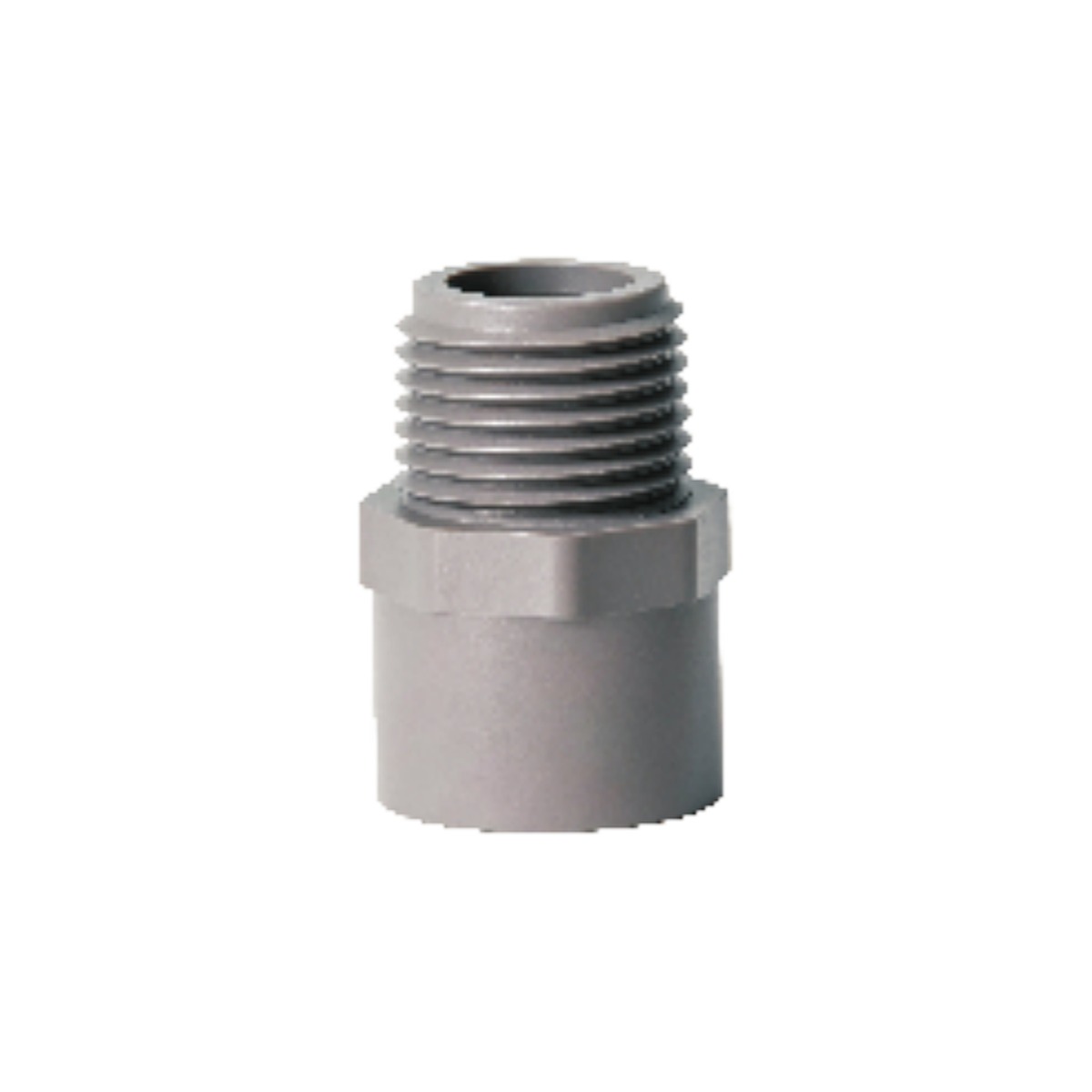 PVC-U Male Threaded Adapter (Grey/White)