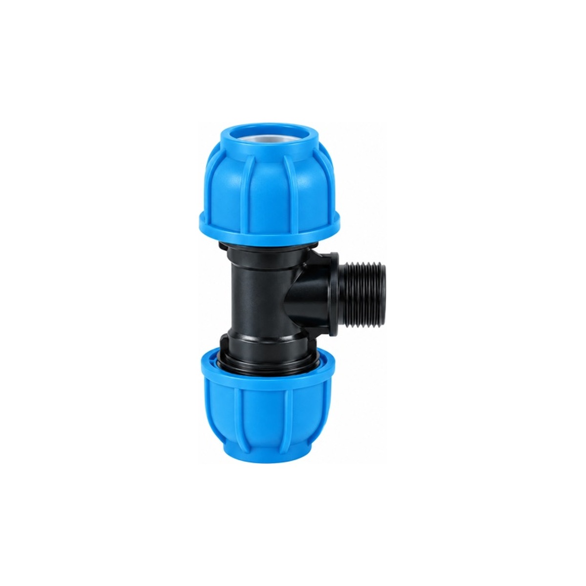 PP Compression Male Threaded Tee